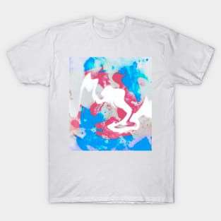 Trans-flag marble abstract T-Shirt